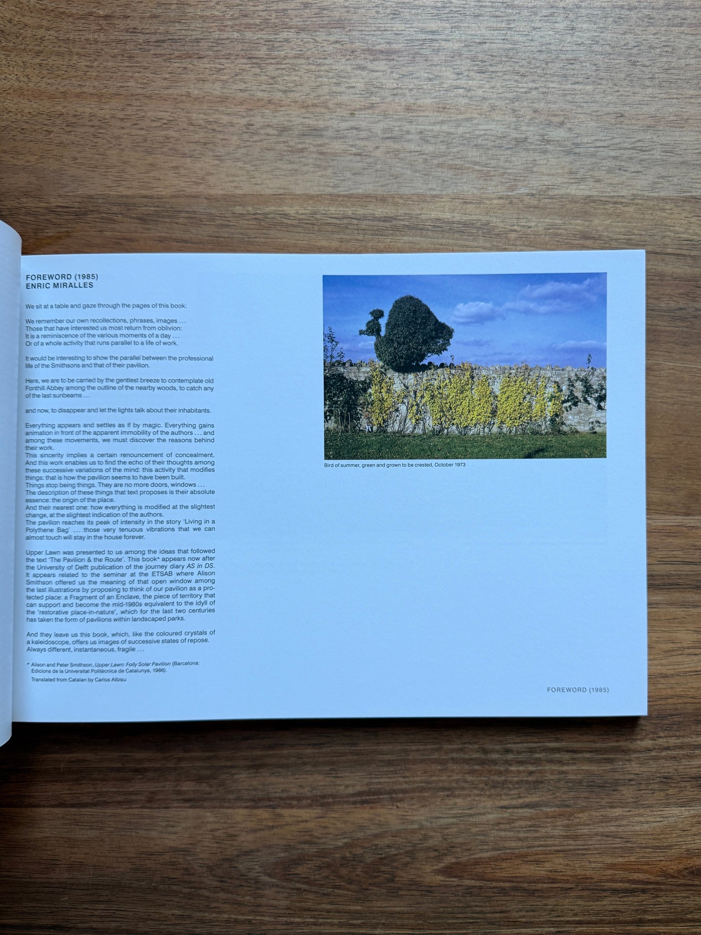 Alison & Peter Smithson – Upper Lawn, Solar Pavilion